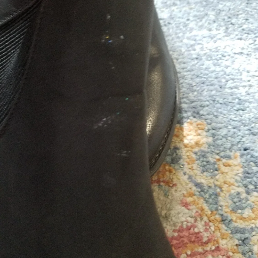 Pierre Dumas double zip back black booties boots size 9 - Picture 6 of 13